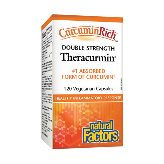 Natural Factors Theracurmin® CurcuminRich™  Double Strength 120 Vegetarian Capsules