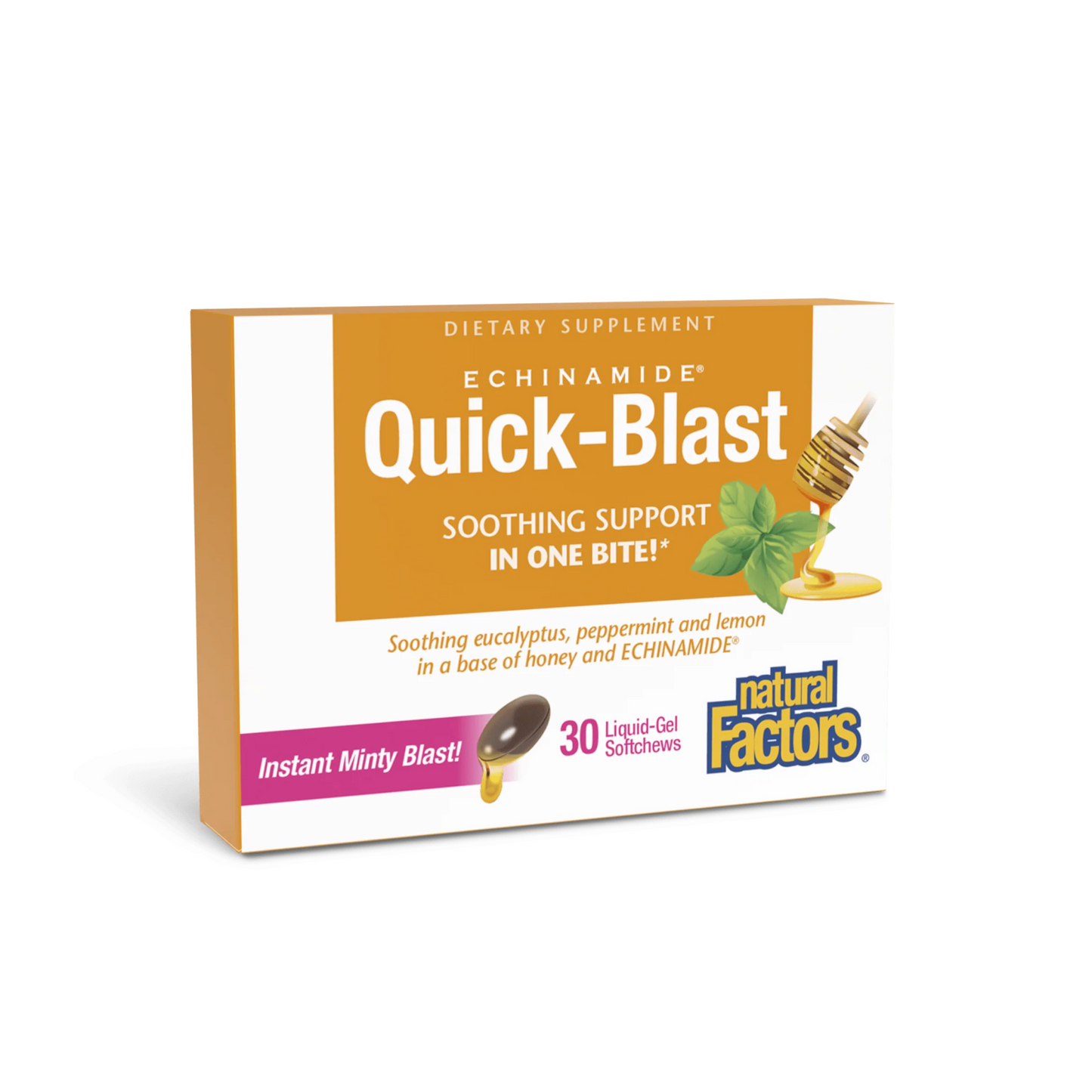 Natural Factors Quick-Blast  30 Liquid-Gel Softchews