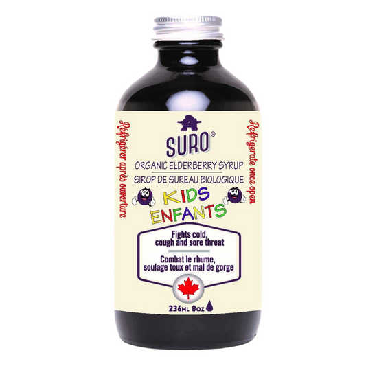 SURO Organic Elderberry Syrup for Kids 236ml