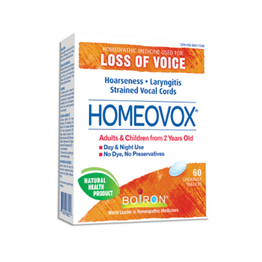 Boiron Homeovox 60 Chew Tabs