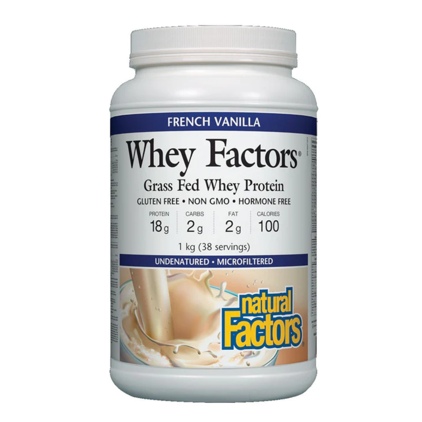 Natural Factors Whey Factors®   1 kg Powder French Vanilla