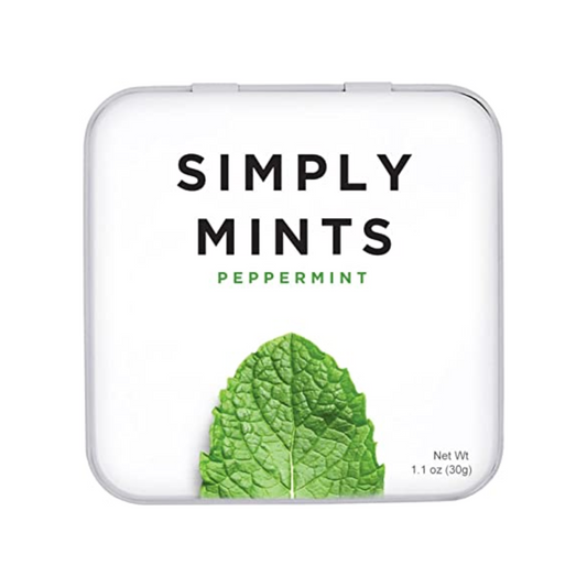 Simply Gum Peppermint Mints 30g