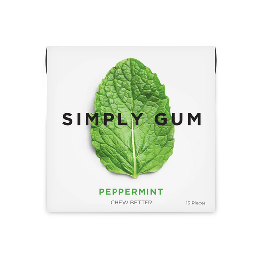 Simply Gum Peppermint Gum 15 Pieces