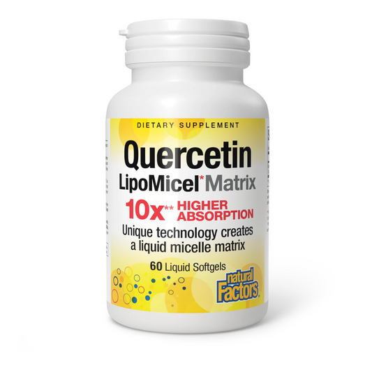 Natural Factors Quercetin LipoMicel Matrix 60 Softgels