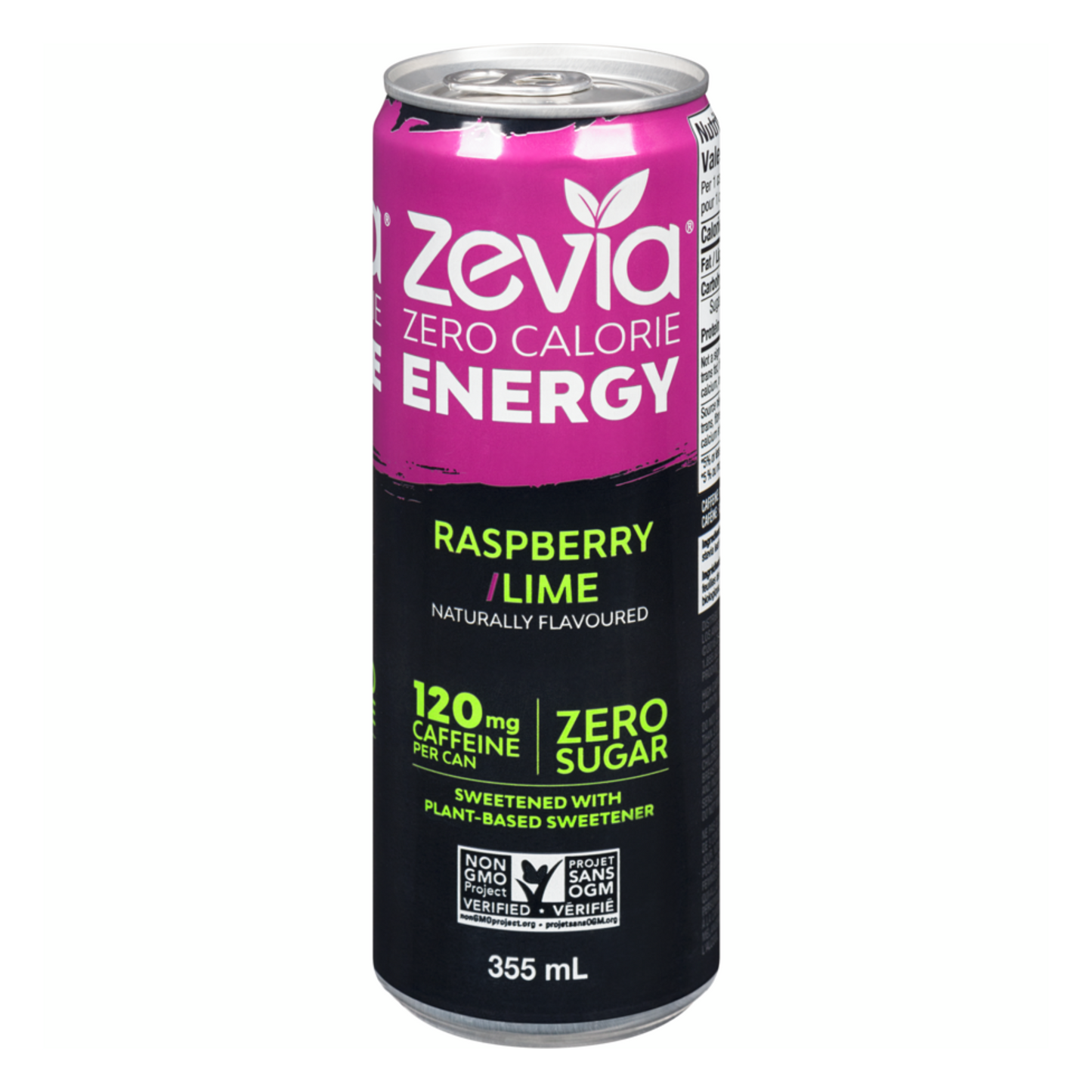 Zevia Energy Raspberry Lime 355ml