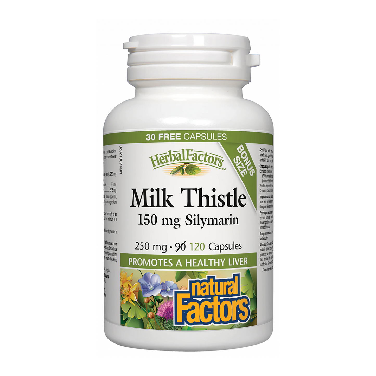 Natural Factors Milk Thistle 120 Capsules