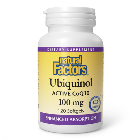 Natural Factors Ubiquinol Active CoQ10 100 mg 120 Softgel