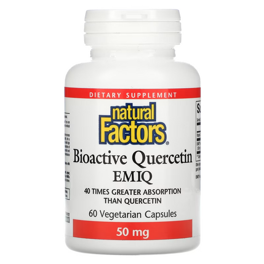 Natural Factors Bioactive Quercetin EMIQ 60 Capsules