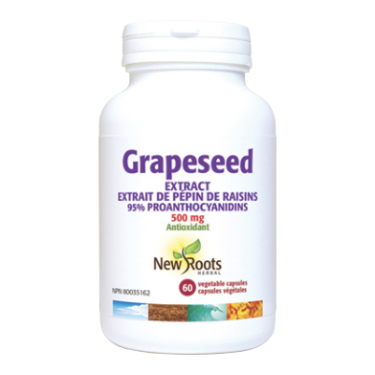 New Roots Grapeseed Extract 500mg 60vcaps