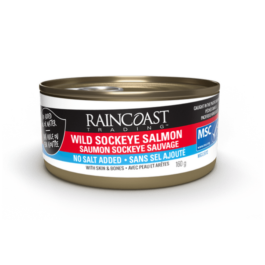 Raincoast Trading Wild Sockeye Salmon No Salt 160g