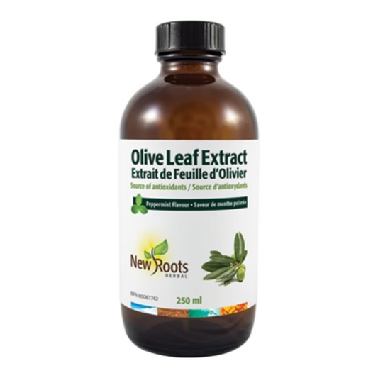 New Roots Olive Leaf Extract 250ml (Peppermint Flavour)