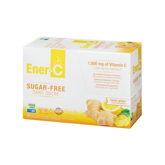 ENER-C Multivitamin Drink Mix Sugar Free-Lemon Ginger 30 Packets