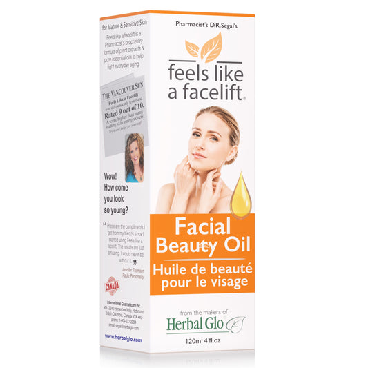 Feels Like a Facelift Facial Beauty Oil 120ml (with FREE Cleanser)