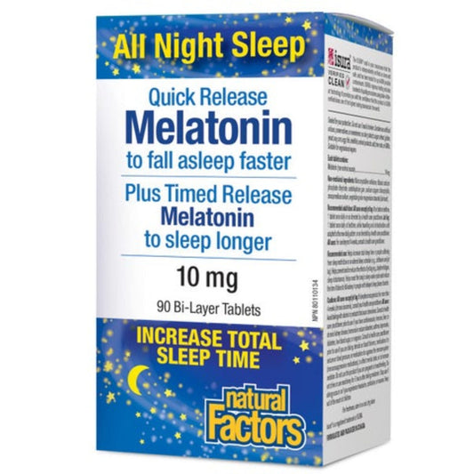 Natural Factors Melatonin Quick Release 10mg 90 Tablets
