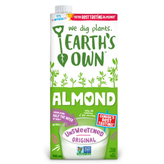 Earth's Own Unsweetened Almond Milk 946ml