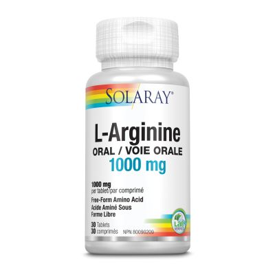 Solaray L-Arginine 1000mg 30 Tablets