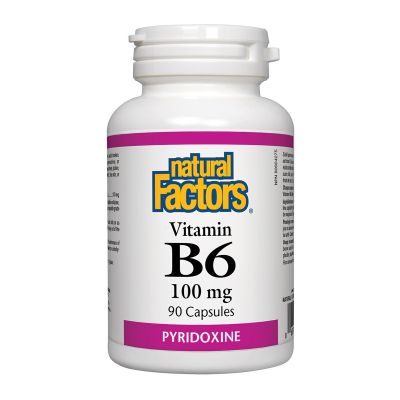 Natural Factors Vitamin B6 Pyridoxine 100mg 90 Capsules