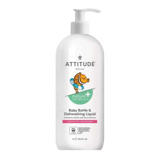 Attitude Fragrance Free Dishwashing Liquid 1L