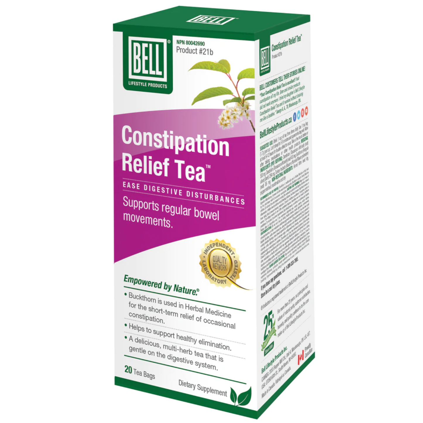 Bell Constipation Relief Tea  20 Tea Bags