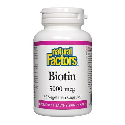 Natural Factors Biotin 5000 mcg 60 Capsules