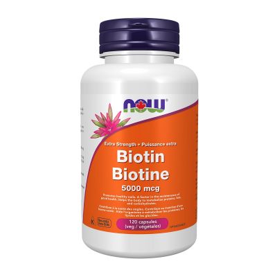 Now Biotin 5000mcg 120 Veg Capsules