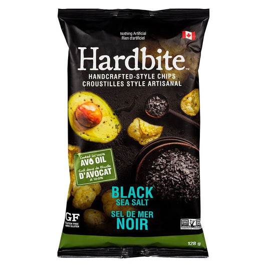 Hardbite Black Sea Salt Chips Avocado Oil 128g