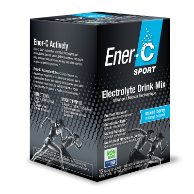 Ener-C Sport Electrolyte Drink Mix- Mixed Berry 12 Packets