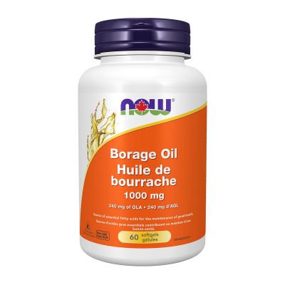Now Borage Oil 1000mg 60 Soft Gels