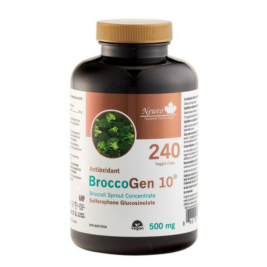 Newco BroccoGen 10 Sulforaphane 500mg 240 Veg Caps