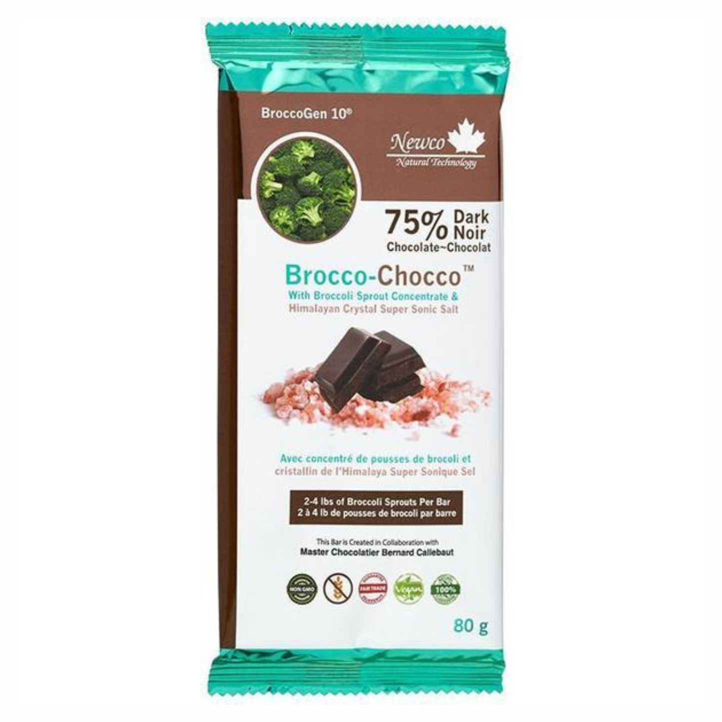 Newco Brocco-Chocco 75% Himalayan 80g