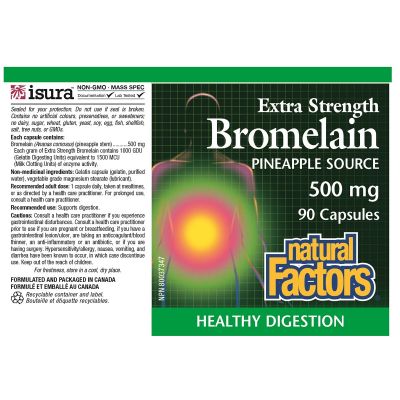 Natural Factors Bromelain 90 Capsules