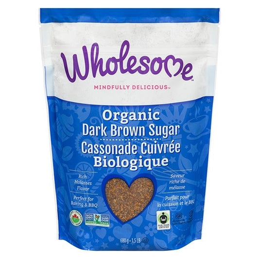 Wholesome Organic Dark Brown Sugar 680g
