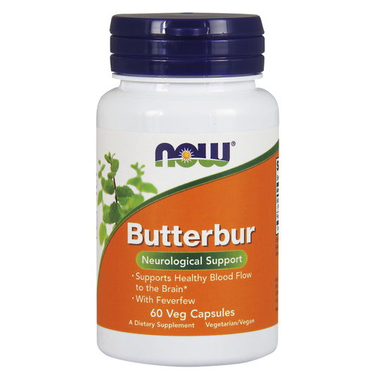 Now Butterbur Extract 75mg 15% 60 Veg Capsules