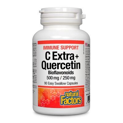 Natural Factors C Extra+Quercetin 90 Capsules