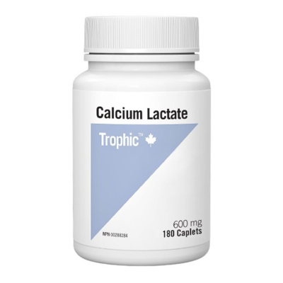 Trophic Calcium Lactate 180 Capsules