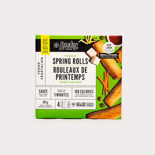 Lucky Spring Rolls Vegan (Gluten-Free) 228g Frozen