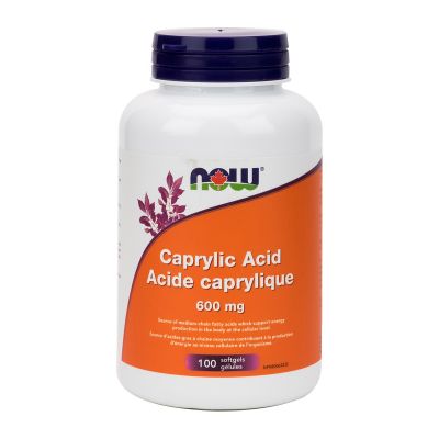 Now Caprylic Acid 600mg Veg Capsules