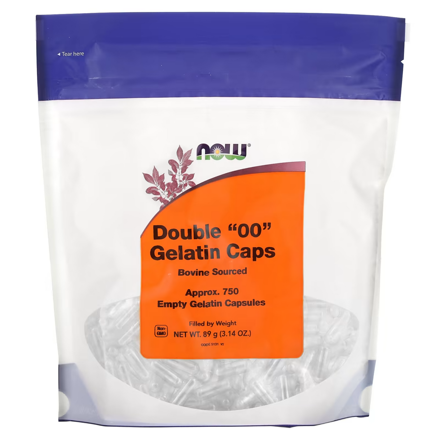 Now Double "00" Gelatin Capsules 750