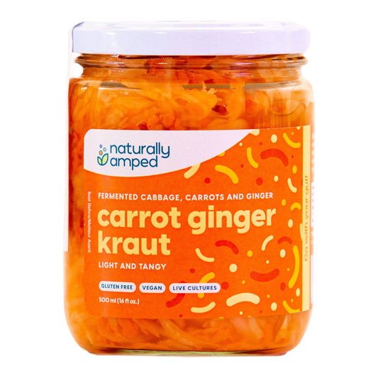 Naturally Amped Carrot Ginger Kraut 500ml