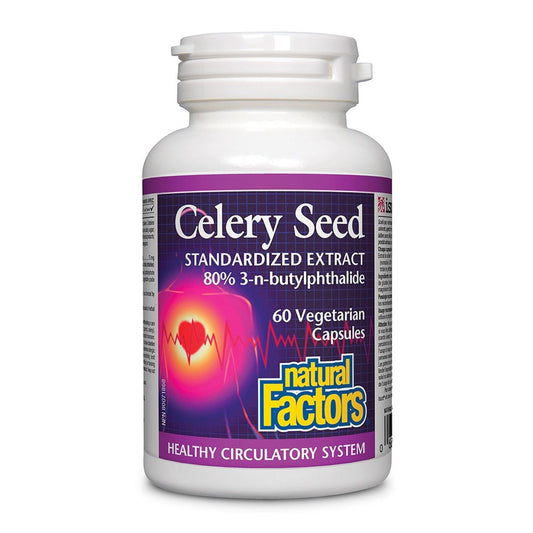 Natural Factors Celery Seed 60 Capsules
