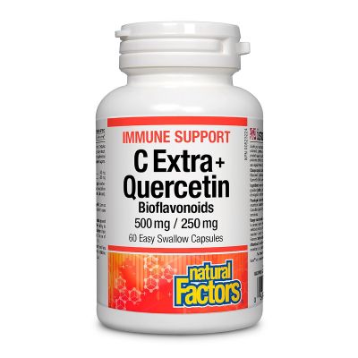 Natural Factors C Extra+Quercetin 60 Capsules