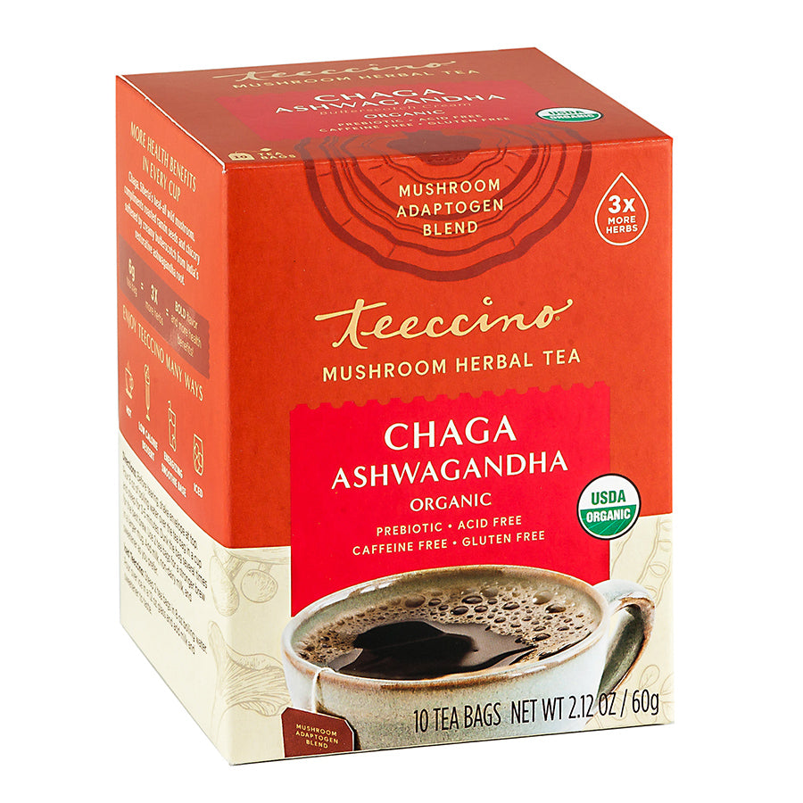 Teeccino Chaga Ashwaganda 10 Teabags
