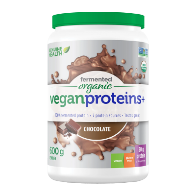 Genuine Health Organic Vegan Protein- Chocolate 600g