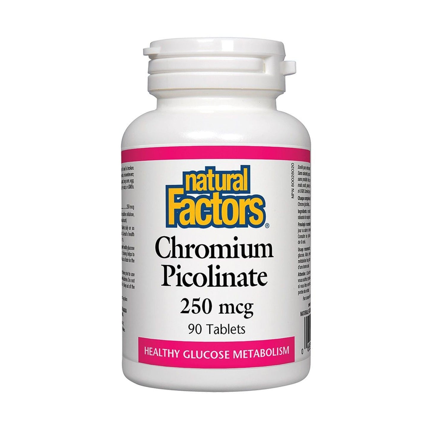 Natural Factors Chromium Picolinate 250 mcg 90 Tablets