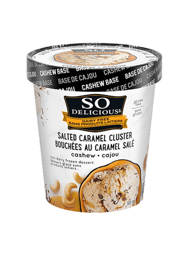 So Delicious Salted Caramel Cluster Cashew 500ml Frozen