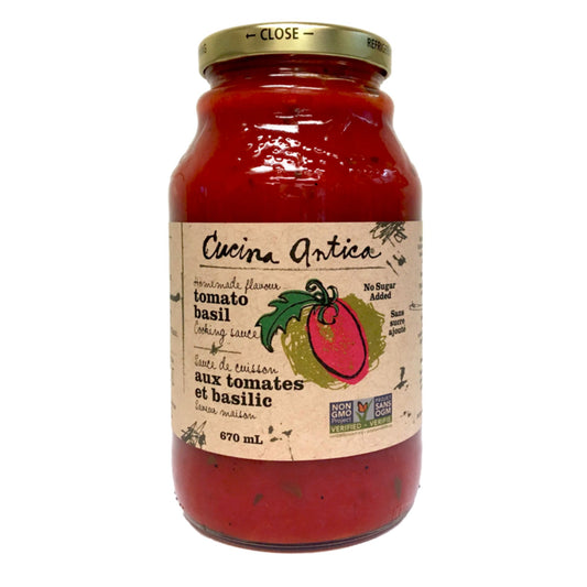 Cucina Antica Pasta Sauce Tomato Basil 670ml