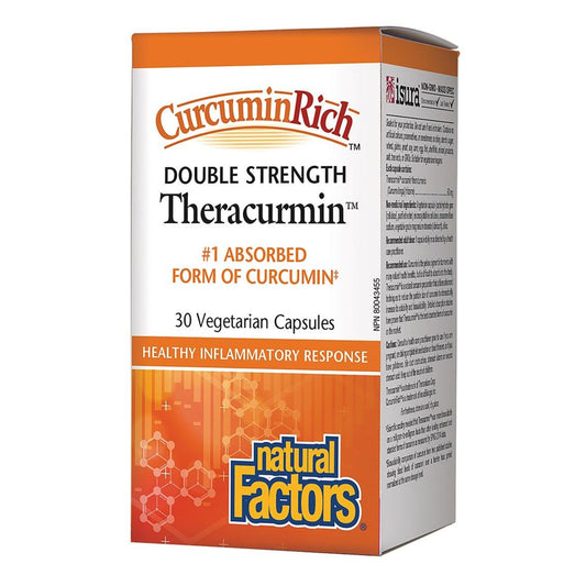 Natural Factors Theracurmin® CurcuminRich™  Double Strength 30 Vegetarian Capsules