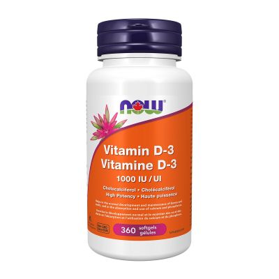 Now Vitamin D-3 1000IU 360 Soft Gels