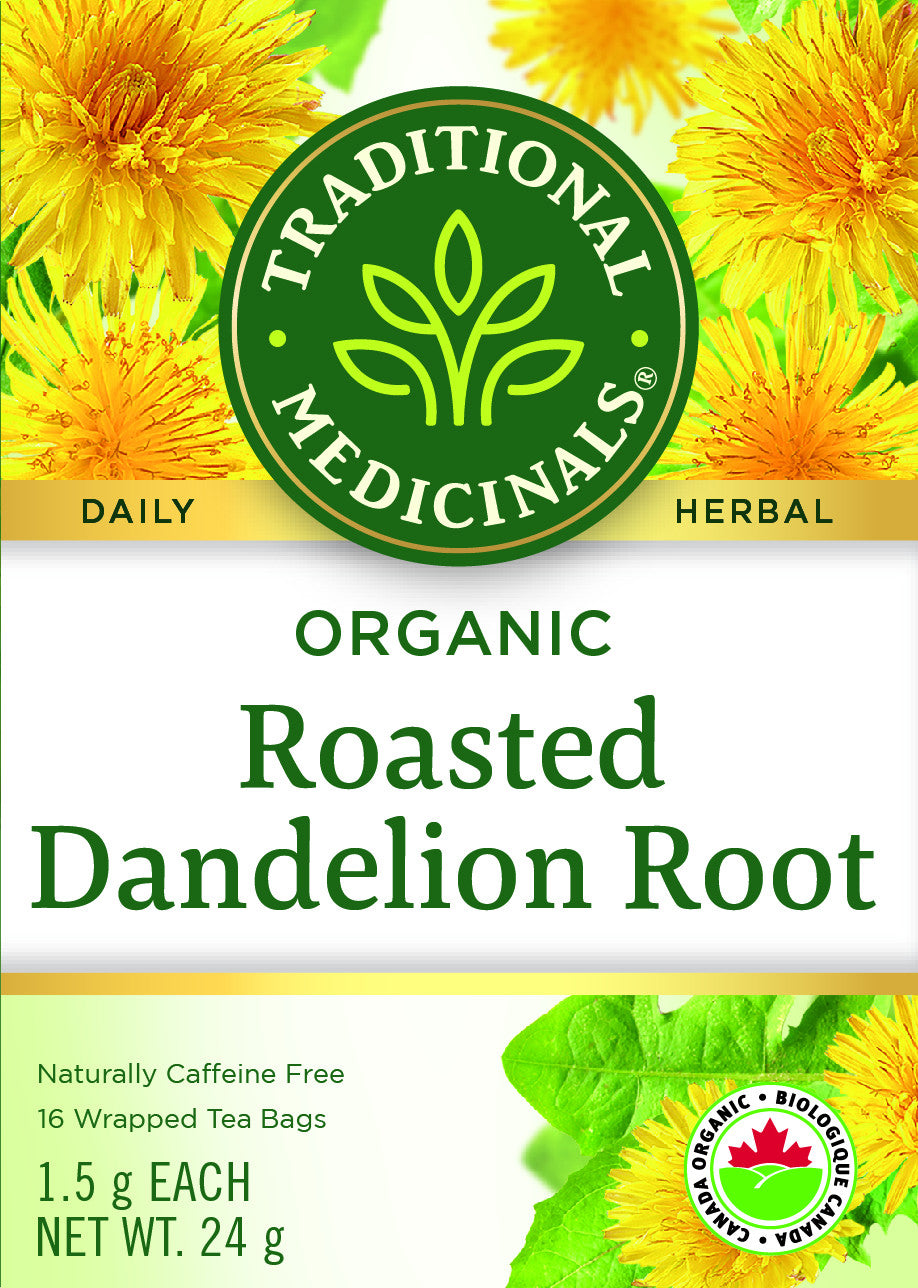 Traditional Medicinals Organic Roasted Dandelion Root 16 Tea Bags