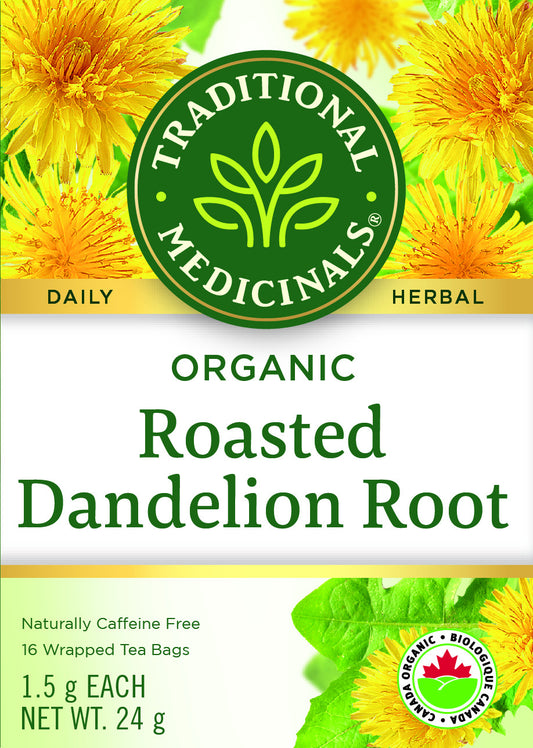 Traditional Medicinals Organic Roasted Dandelion Root 16 Tea Bags